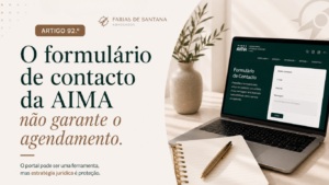 Ilustração sobre o formulário de contacto da AIMA